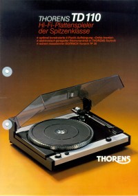 Thorens TD 110 Thorens TD 110, Prospekt Seite 1