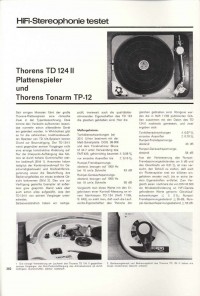 Testbericht TD 124/II Hifi-Stereophonie Testbericht TD 124/II Hifi-Stereophonie, Seite 1