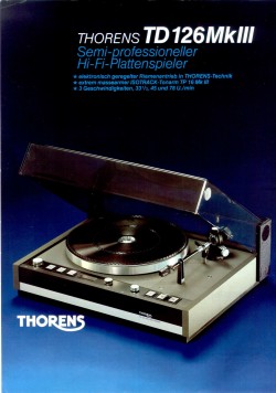 Thorens TD 126 MK III Prospekt Thorens TD 126 MK III, Seite 1