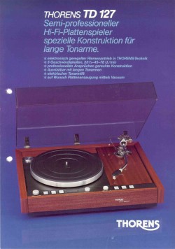 Thorens TD 127 Prospekt Thorens TD 127, Seite 1