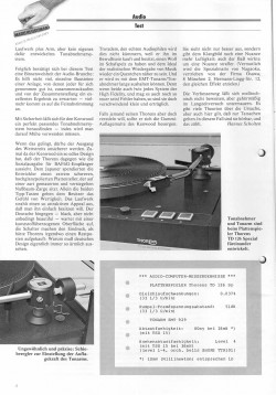 Audio Test Thorens TD 126 Spezial Audio Test TD 126 Spezial mit EMT-Arm und -Tondose, Seite 3