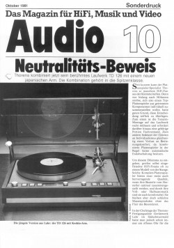 Thorens TD 126, Audio Test Audio Test, TD 126 mit Koshin-Arm, Seite 1