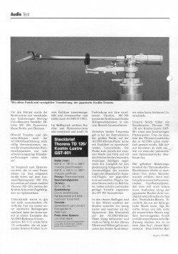 Thorens TD 126, Audio Test Audio Test, TD 126 mit Koshin-Arm, Seite 4